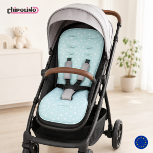 Soft pad for stroller mint/mint stars