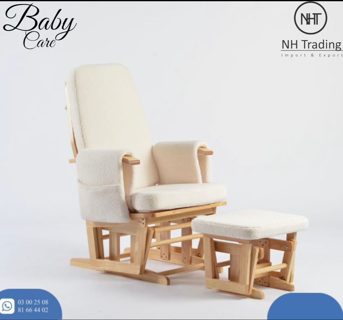 Chair & stool off white