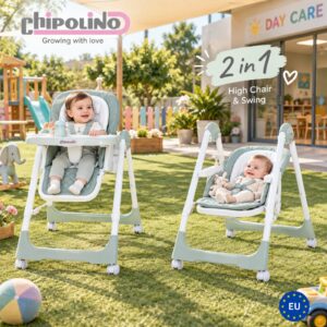 milk shake High chair/swing 2 in 1 - pastel green