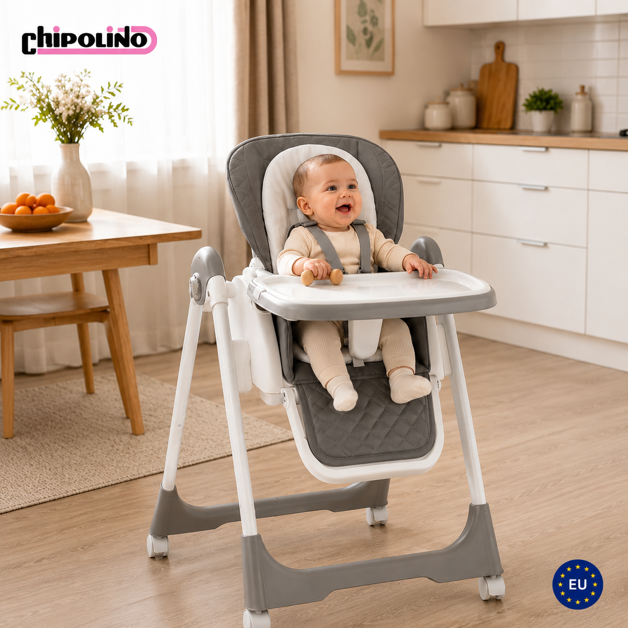 milk shake High chair/swing 2 in 1 - granite