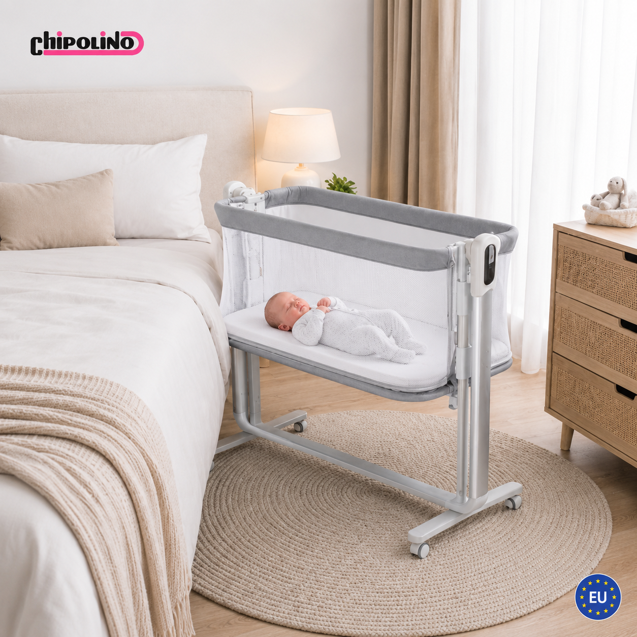 Ultima Electric Co-Crib/Cradle With Drop Side