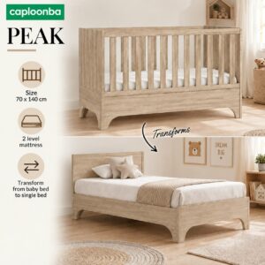 Peak cot natural