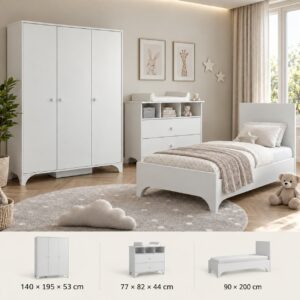 peak bedroom white