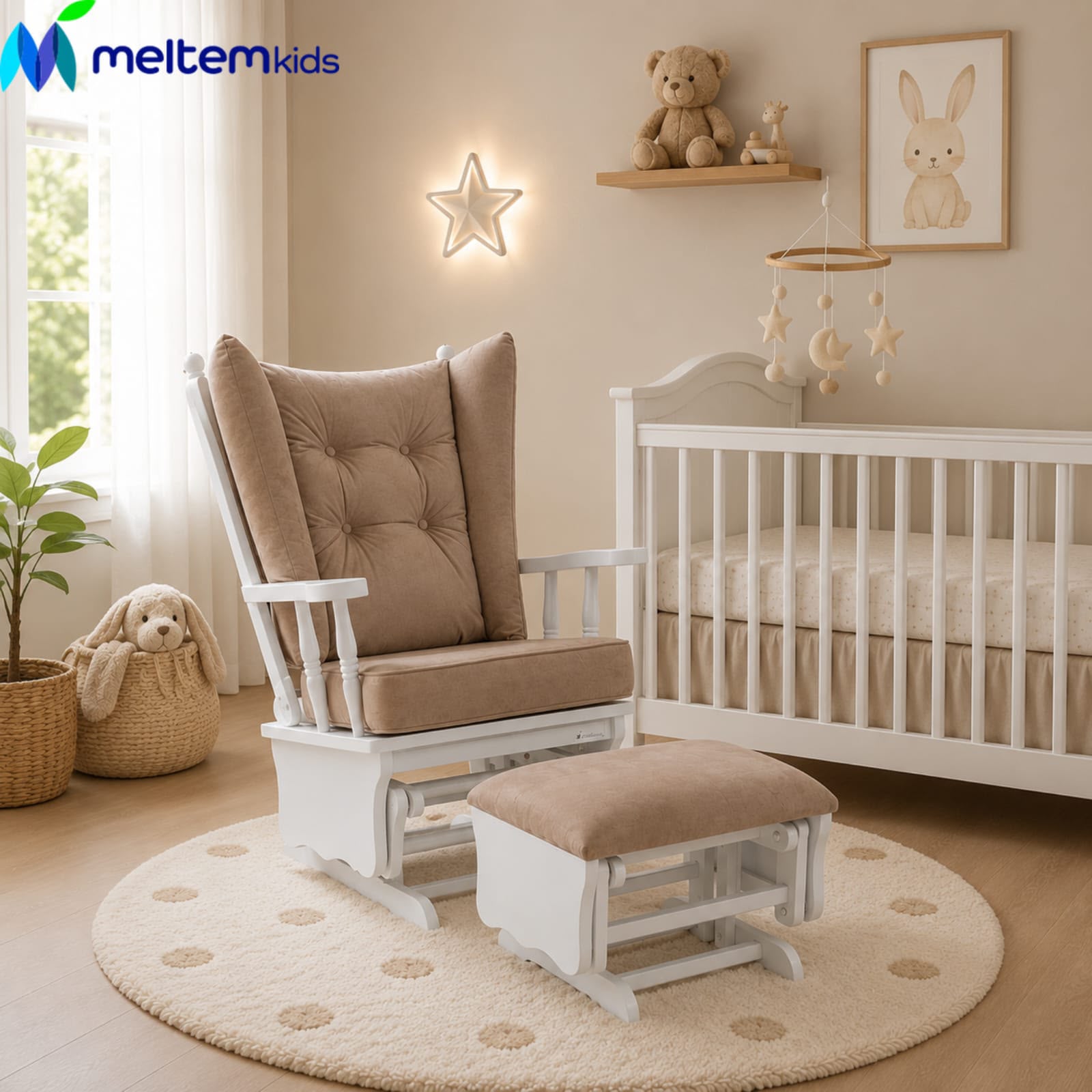 Relax Armchair White Bej 2008