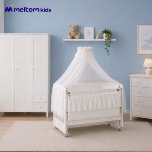 Wood Bed White