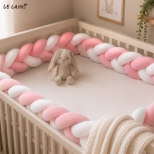 Braided crib bumper
