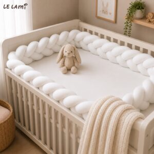 LE LAMI braided crib bumper